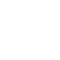 White airplane silhouette icon on black background