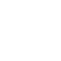 White desk with swivel office chair icon on black background.