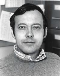 A photograph of Ed Schroeder when he was younger