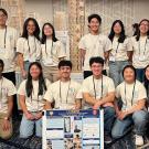 Team photo of the students who participated in the EERI Undergraduate Seismic Competition